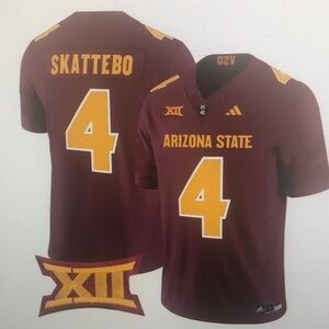 Cam Skattebo Stitched Maroon Jersey Vapor